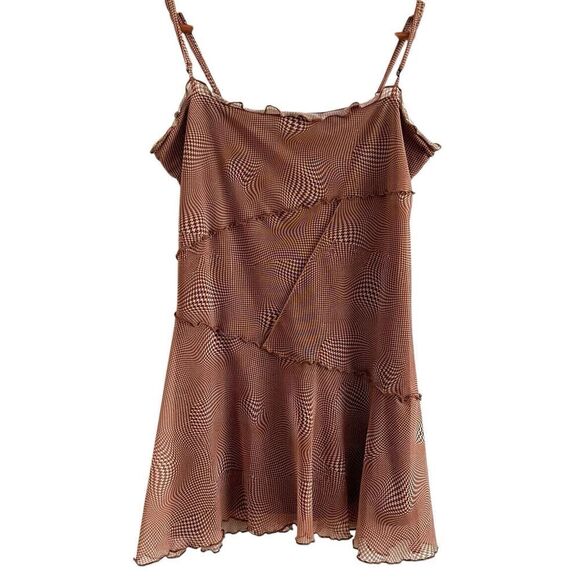 Urban Outfitters Moxie Mesh Mini Slip Dress M Whimsigoth Fairy Grunge goblin - Picture 11 of 15